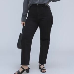 Everlane The Curvy Way High Straight Leg Jean Women's Size 29 Black